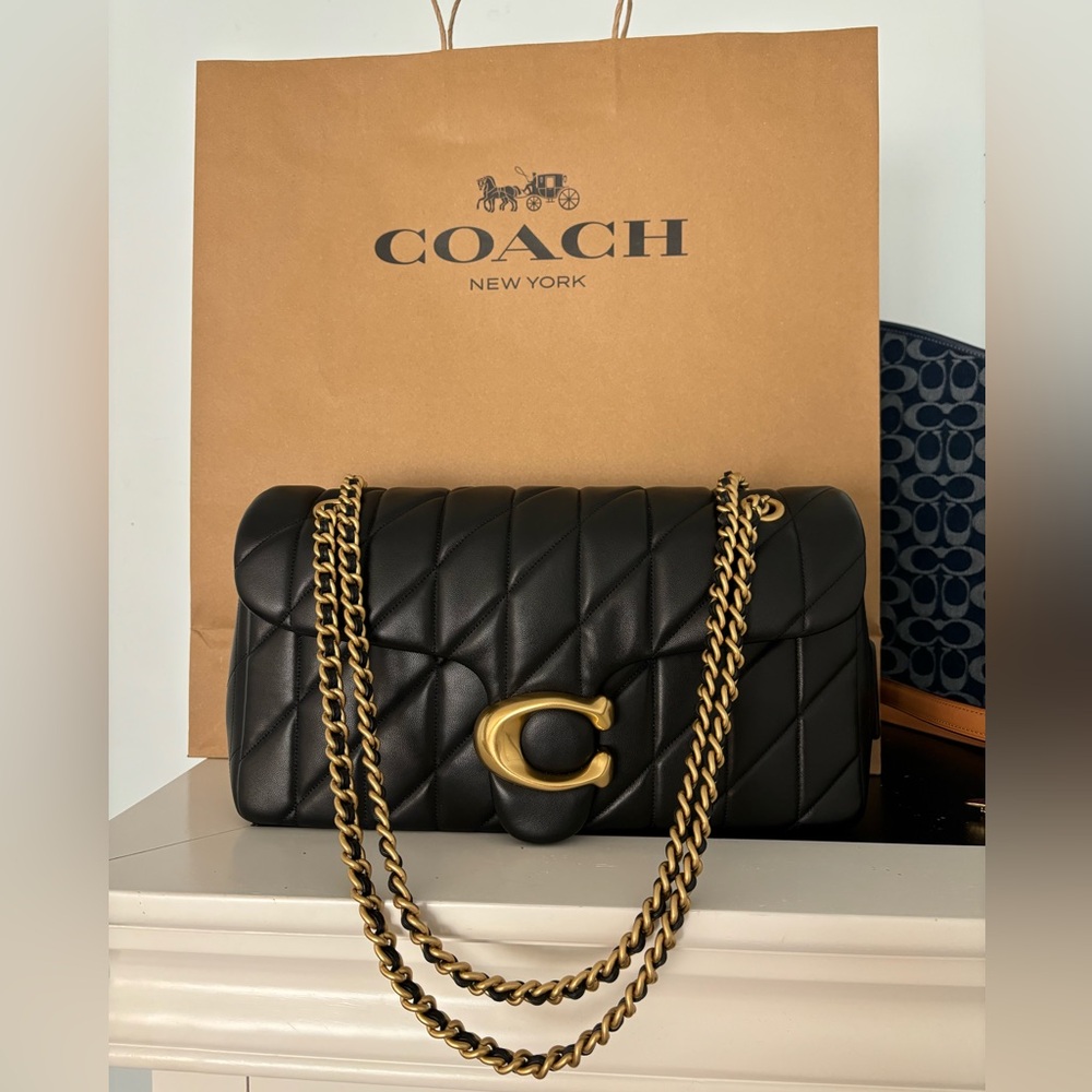 Coach Quilted Tabby 33 in Black